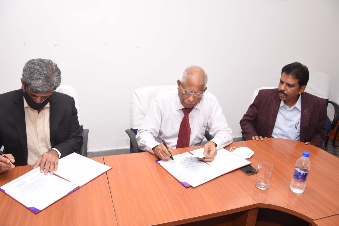 Civil Engineering Department has executed an MoU with ENEWATE PROJECTS Pvt. Ltd on 1st July 2021