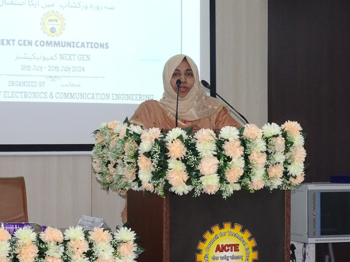 Ms. Maliha Naaz, Assistant Professor, Co-Coordinator, AICTE VAANI