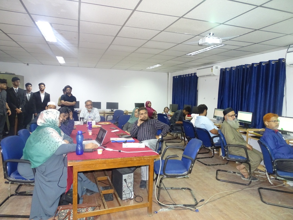 Topic: Internet of Things - Hands on session, Resource Persons:
Dr. Afshan Kaleem, Sr. Assistant Professor, MJCET & Mr. Mohd. Muneeruddin, Sr. Assistant Professor, MJCET