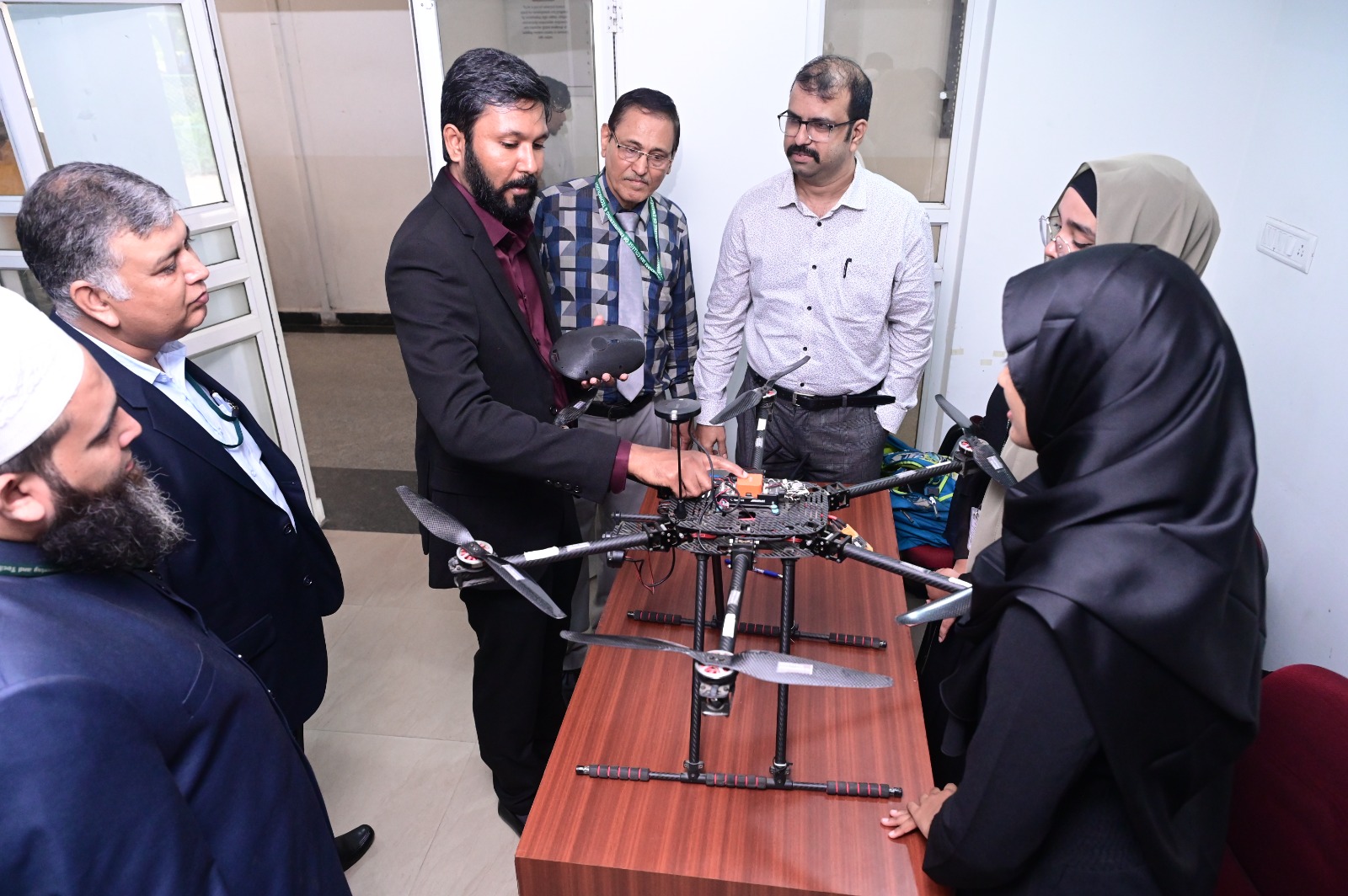 The idea of “3D Mapping using LiDAR drone” that was approved by MSME for a funding of Rs. 15,00,000/- was well appreciated by the chief guest who invited the students to visit his company and assured any help that the students may need with respect to drone technology.
