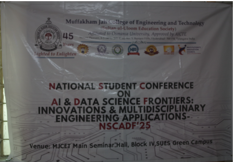 National Student Conference On AI & Data Science Frontiers-NSCADF'25 (English Section)