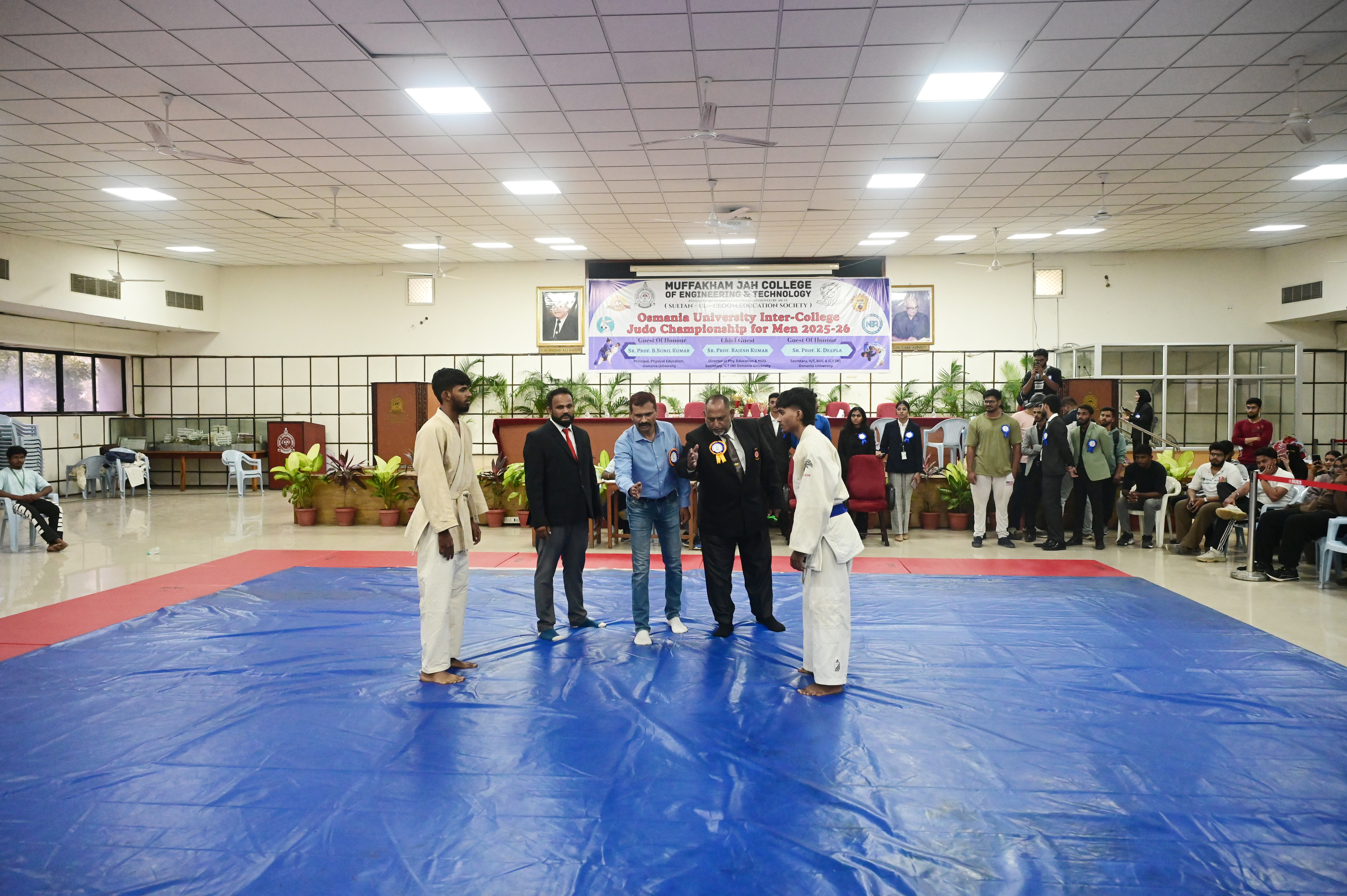 Osmania University Inter College Judo Championship 2025-26 at MJCET
