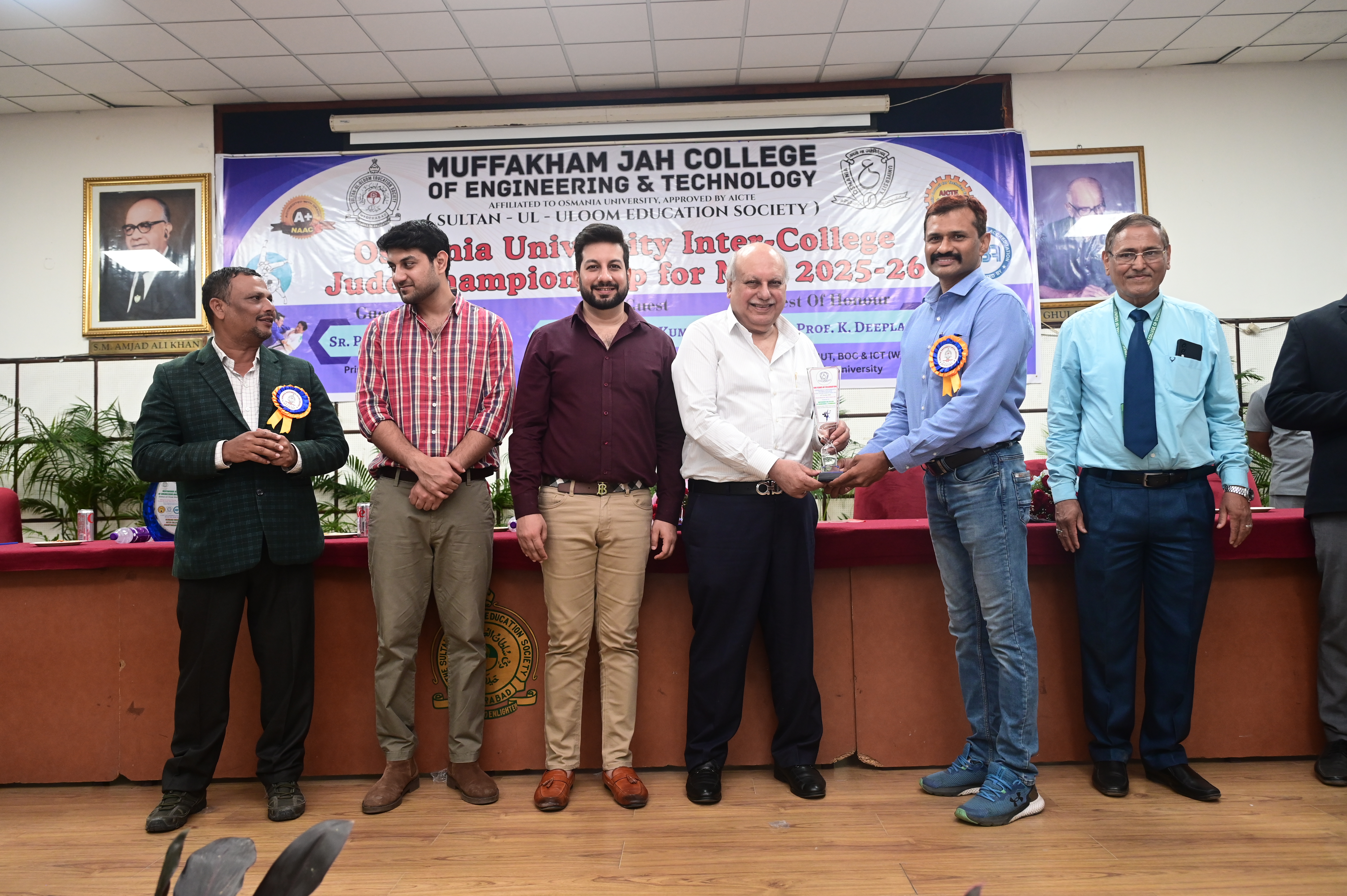 Osmania University Inter College Judo Championship 2025-26 at MJCET