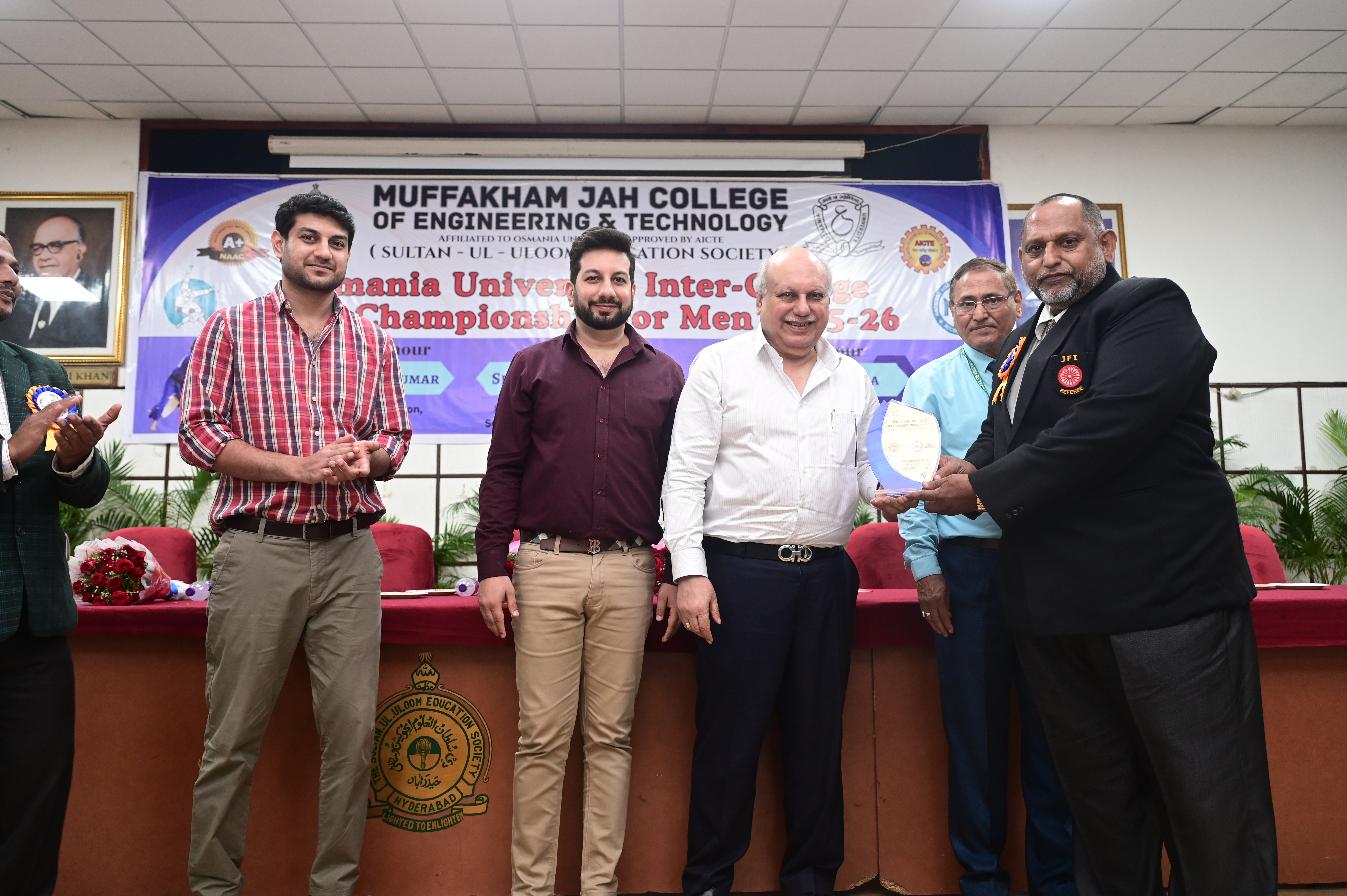 Osmania University Inter College Judo Championship 2025-26 at MJCET