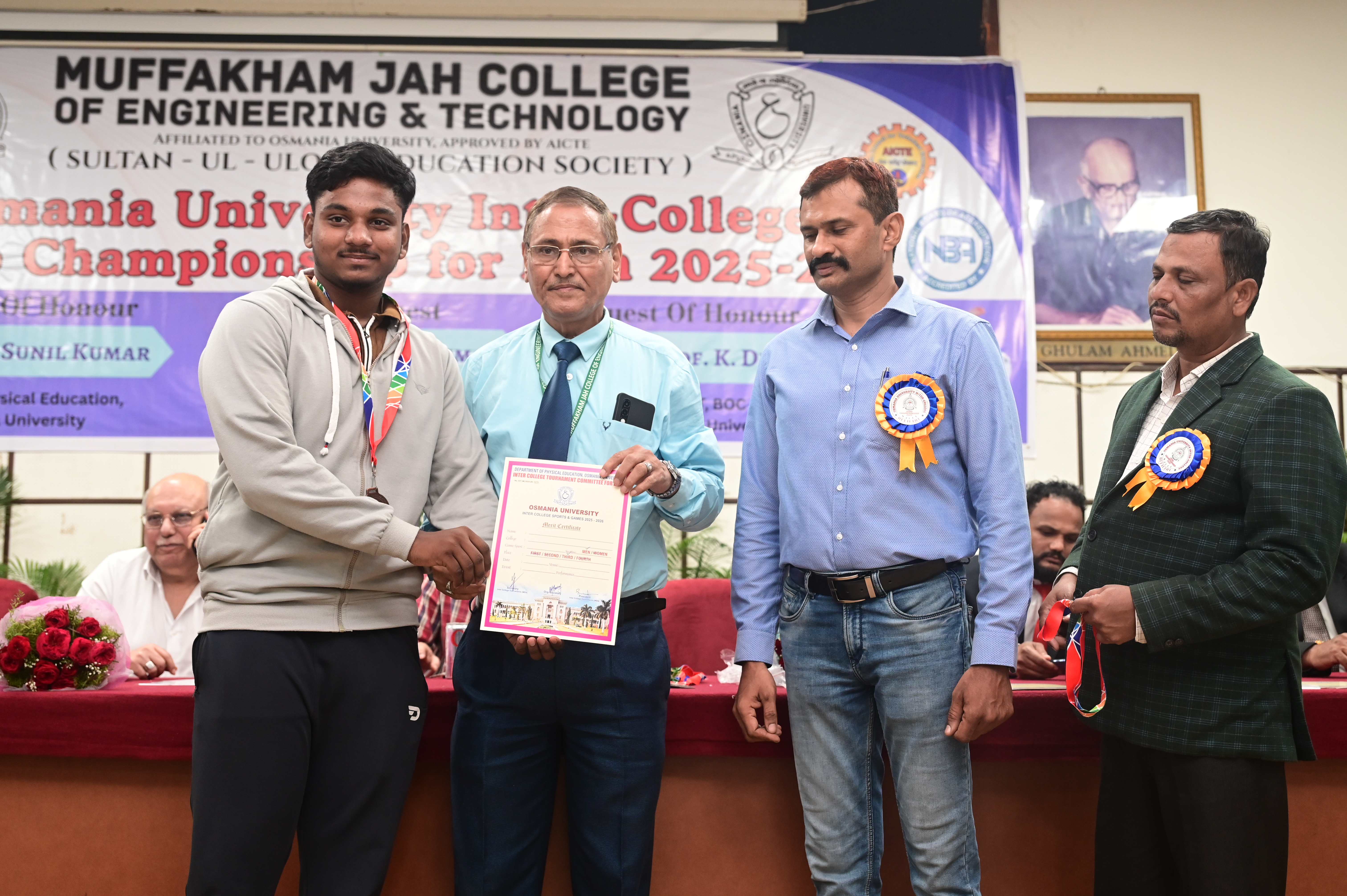 Osmania University Inter College Judo Championship 2025-26 at MJCET