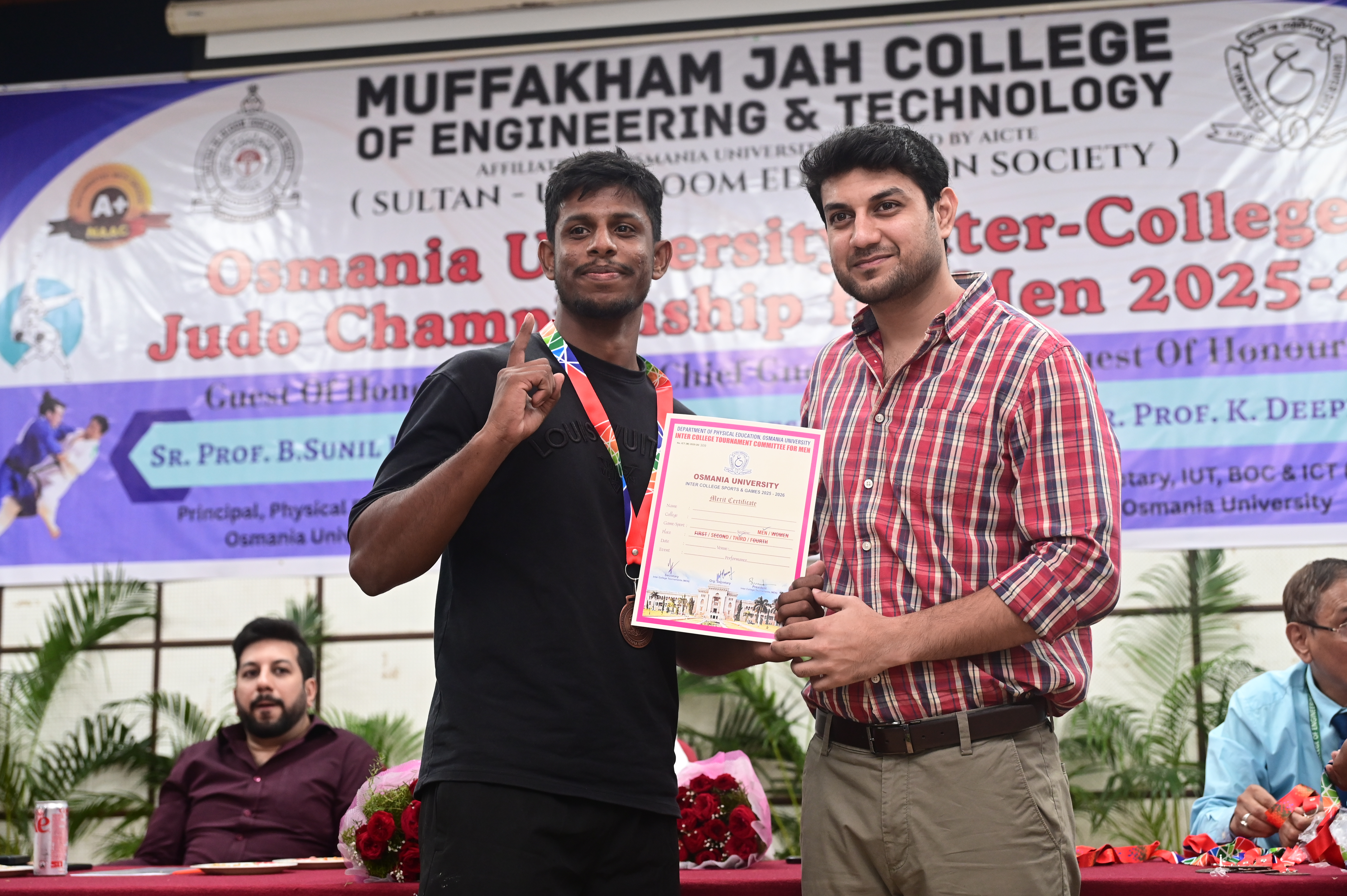 Osmania University Inter College Judo Championship 2025-26 at MJCET