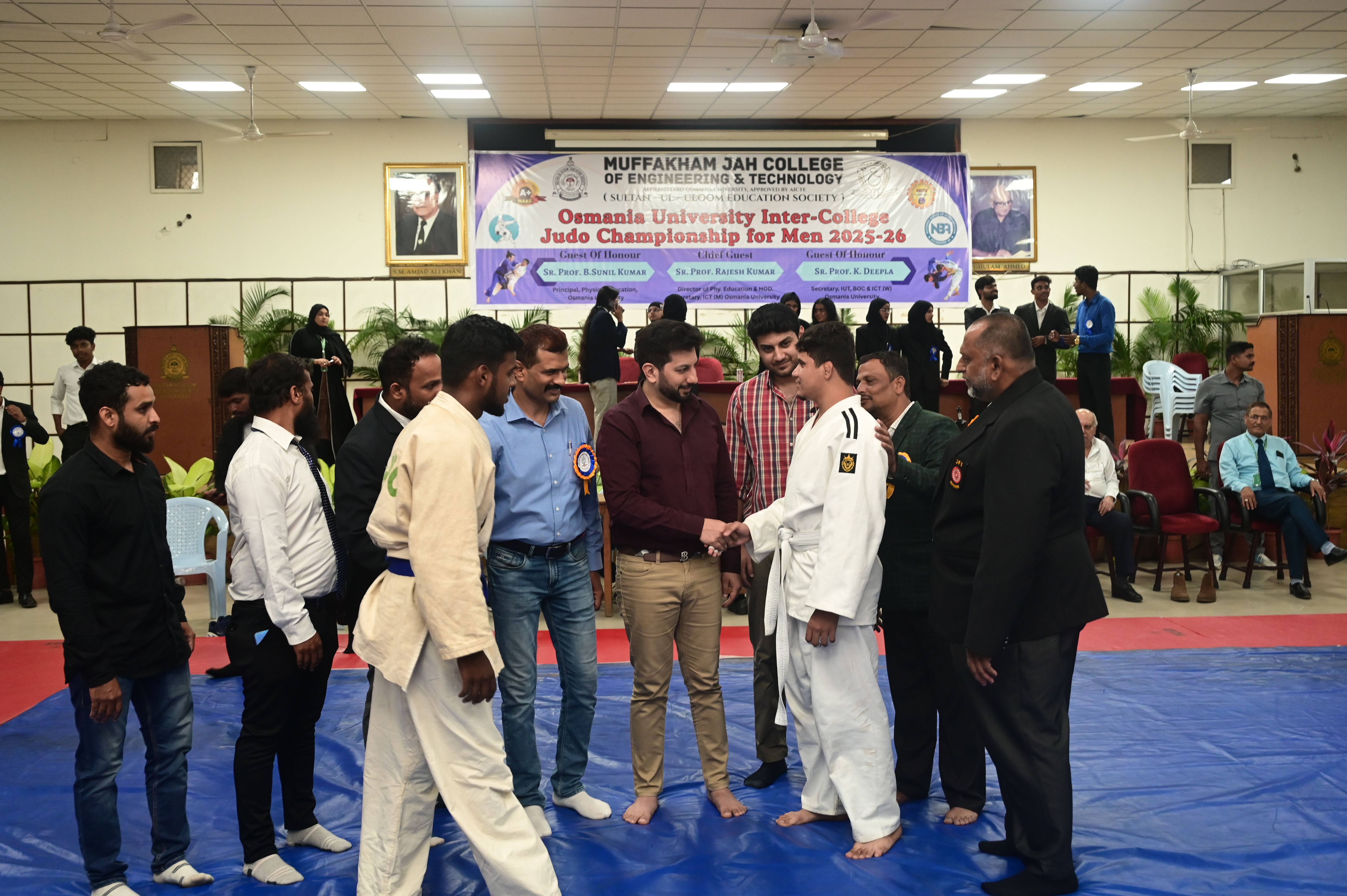 Osmania University Inter College Judo Championship 2025-26 at MJCET