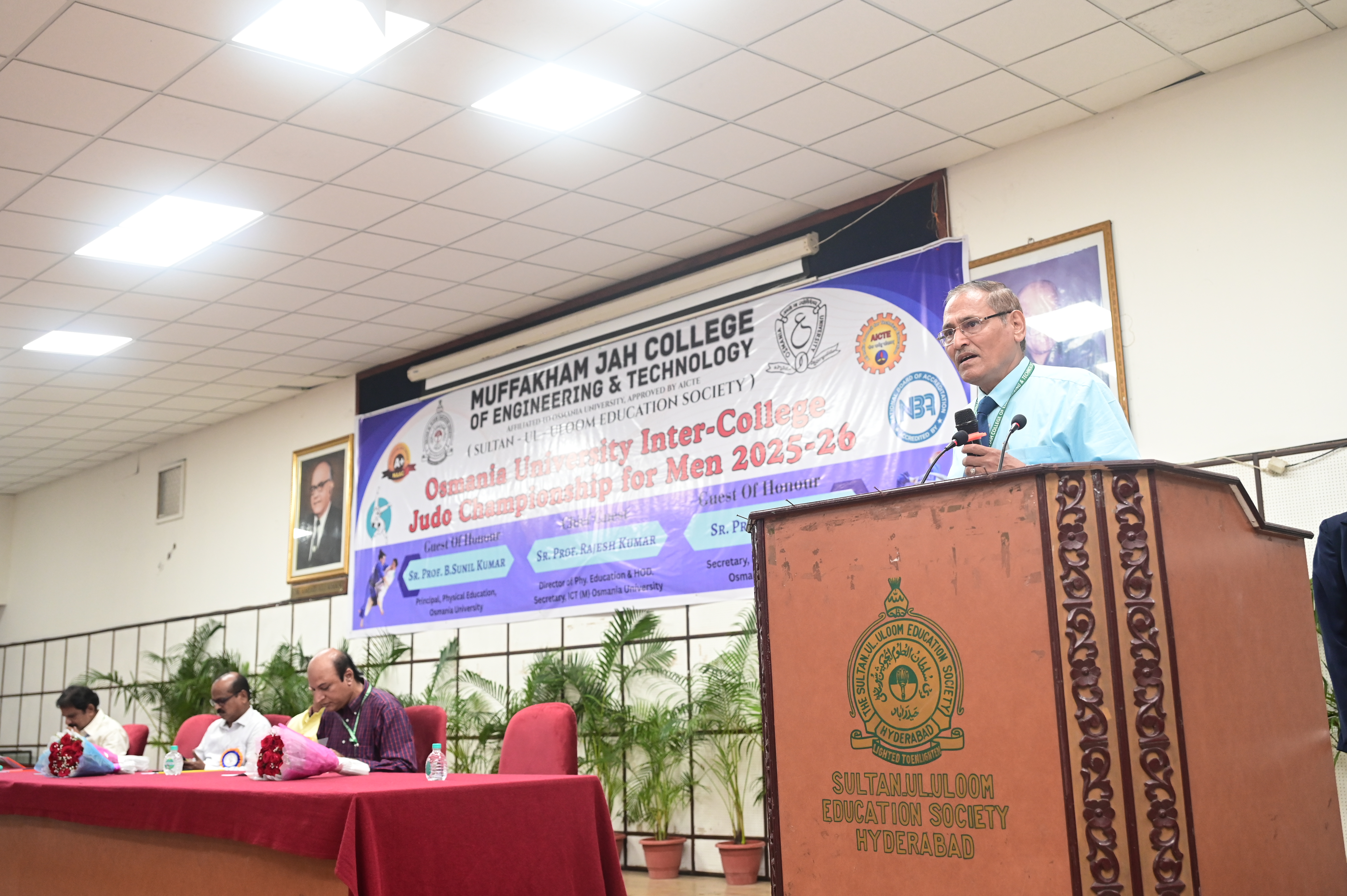 Osmania University Inter College Judo Championship 2025-26 at MJCET