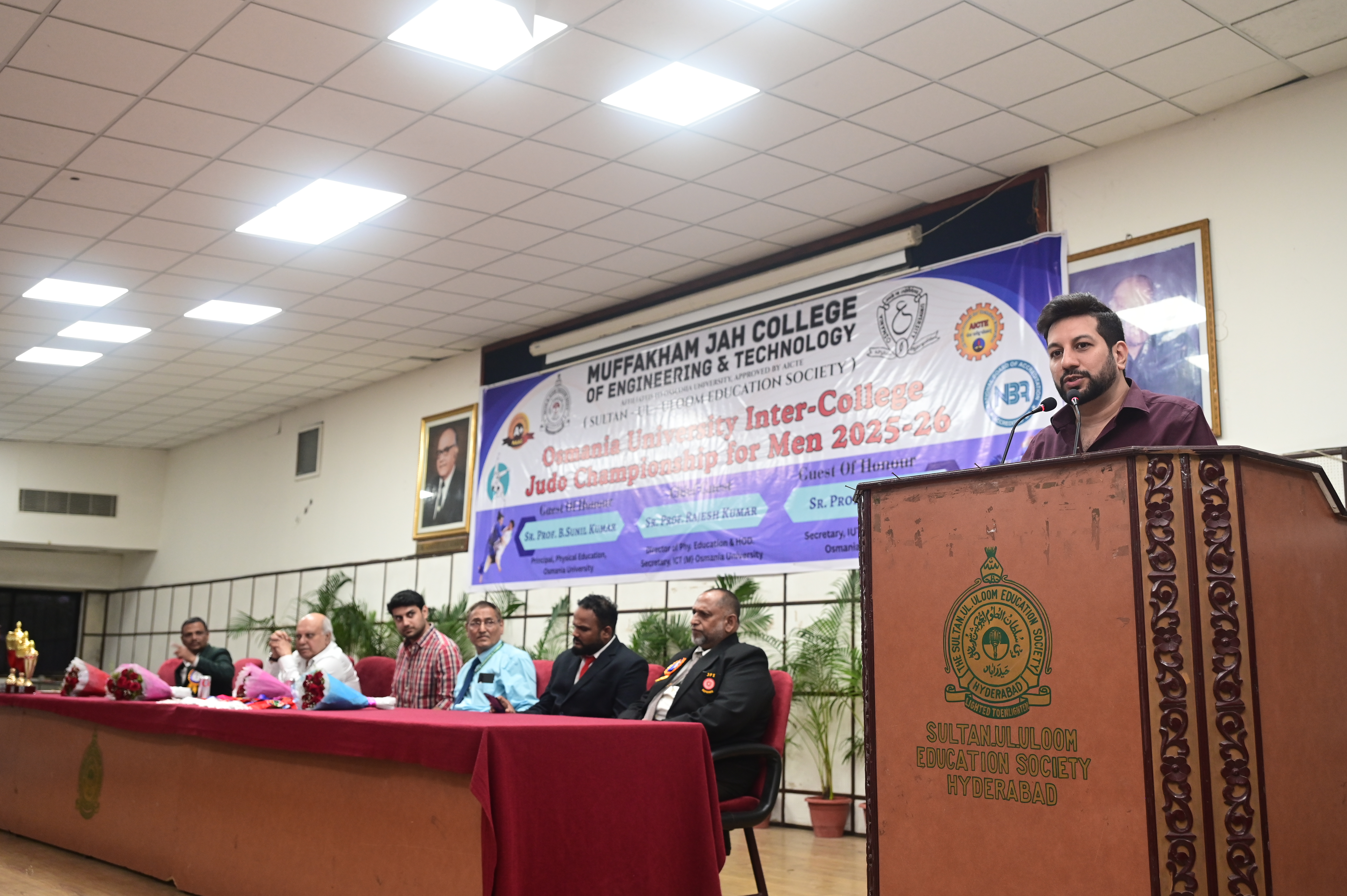 Osmania University Inter College Judo Championship 2025-26 at MJCET